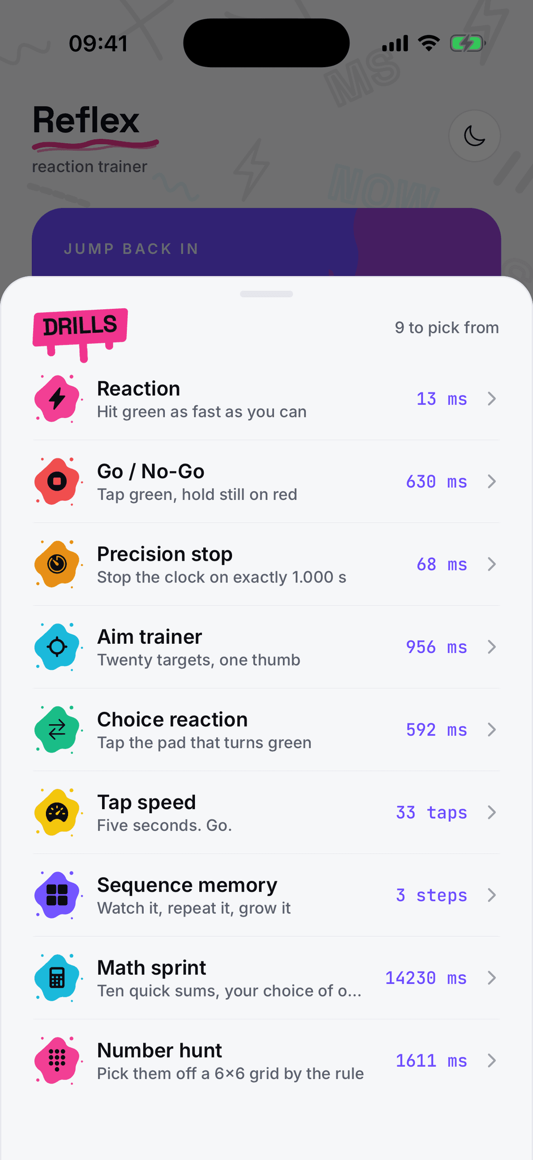 games sheet light